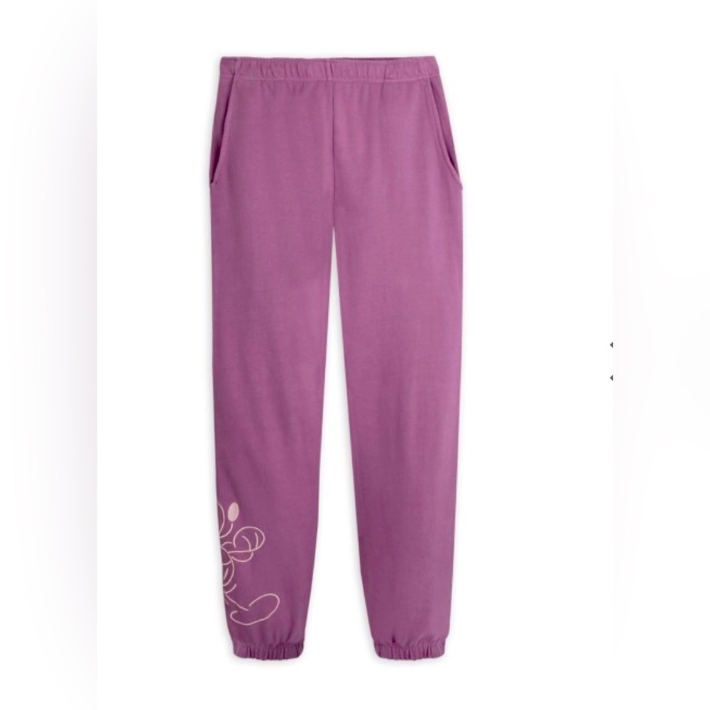 NWT DISNEY MICKEY MOUSE GENUINE MOUSEWEAR SWEATPANTS ADULTS/MEN SM PLUM - Picture 3 of 13